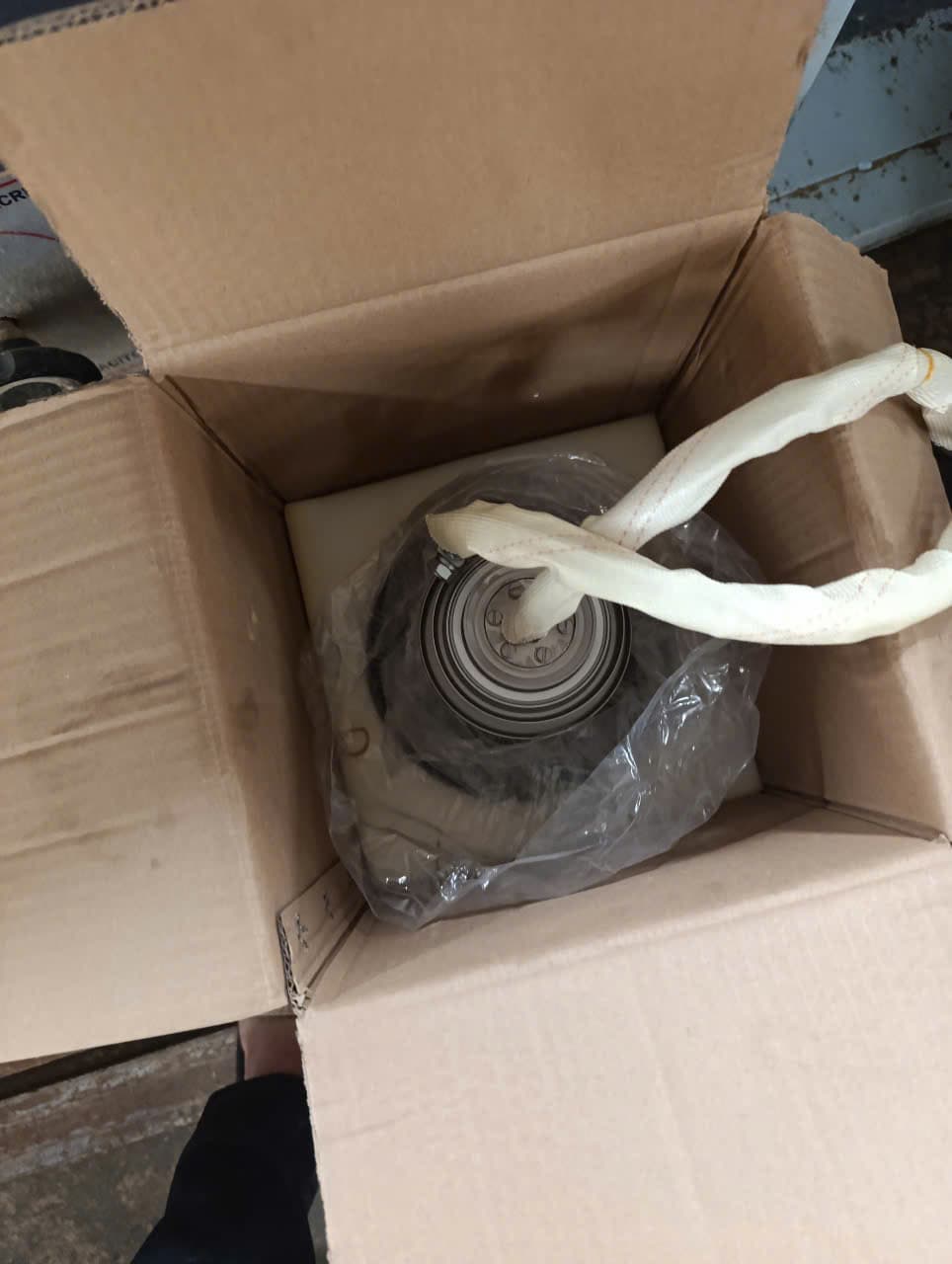 High-frequency machine installation backdrop