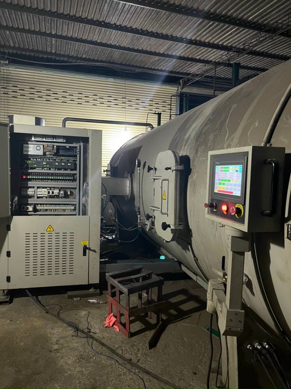 Khởi động lò sấy cao tần